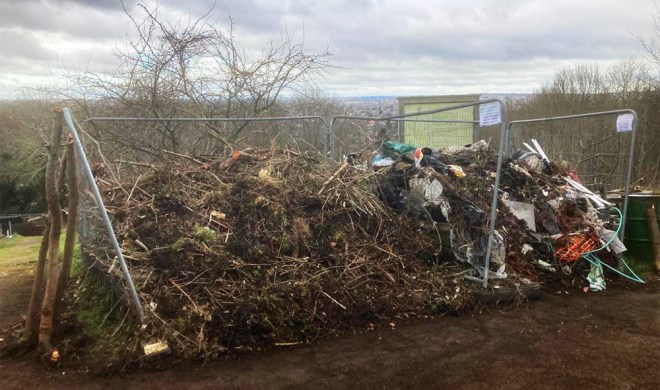 Green waste and general waste disposal areas