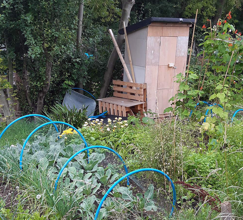 bench made of pallets